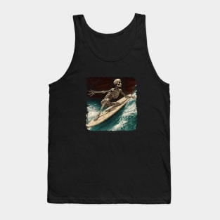 Surfing Skeleton Tank Top